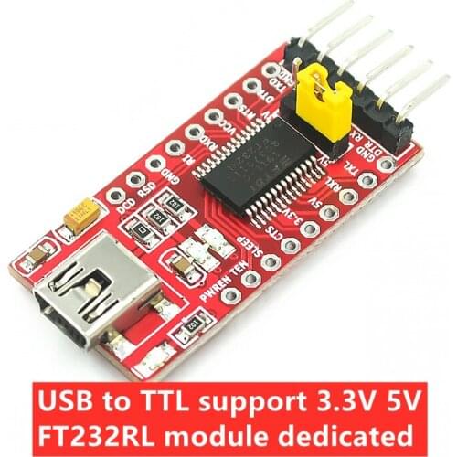 USB to TTL support 3.3V 5V FT232RL module dedicated download cable mini interface