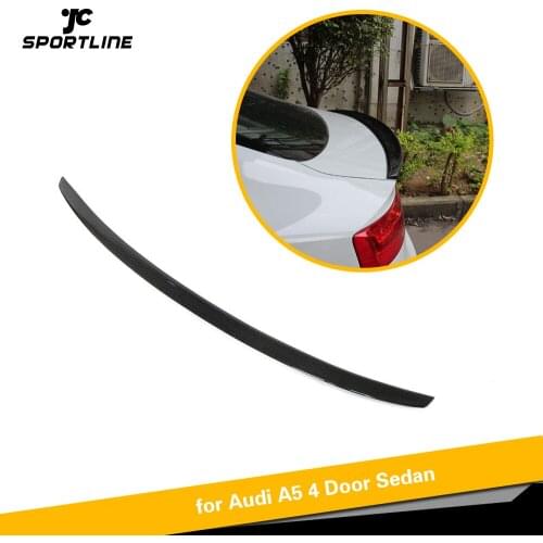 Carbon Fiber Rear Trunk Spoiler for Audi A5 Sedan 2009 - 2016 Rear Wing Spoiler Boot Lid