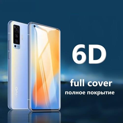 Full Tempered Glass For VIVO Y11 Screen Protector Film For Vivo Y15 Y17 6D Full Cover Screen Film V17 V19 Y19 Y30 Y50 Y70 GLASS