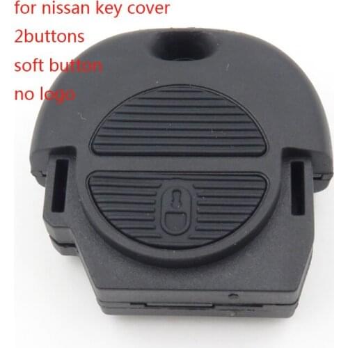 Cocolockey replacement for Nissan Remote Key Shell Soft Button For Nissan Pulsar Patrol Blank Auto Parts Head NO LOGO 50pcs/lot