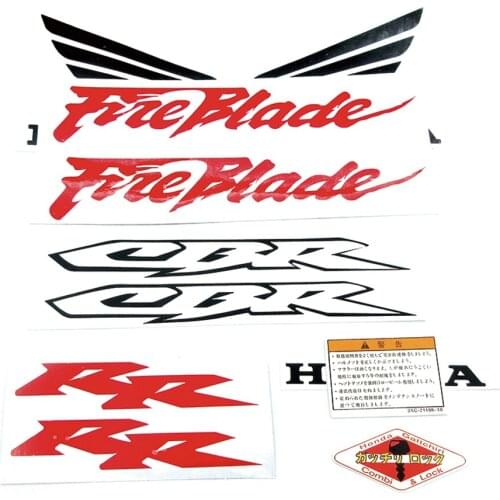 Motorcycle CBR Fire Blade Tank Wheel Badge Emblem Stickers Decals For Honda CBR 250RR 600RR 1000RR CBR6600RR CBR1000RR Fireblade