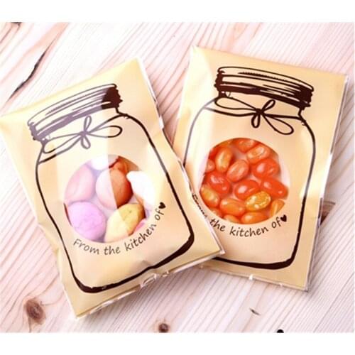 20 PCS Cartoon Cake Candy Cookie Biscuits Packaging Bags Gift Bag Self Adhesive Plastic Bags Wedding Birthday Party Supplies