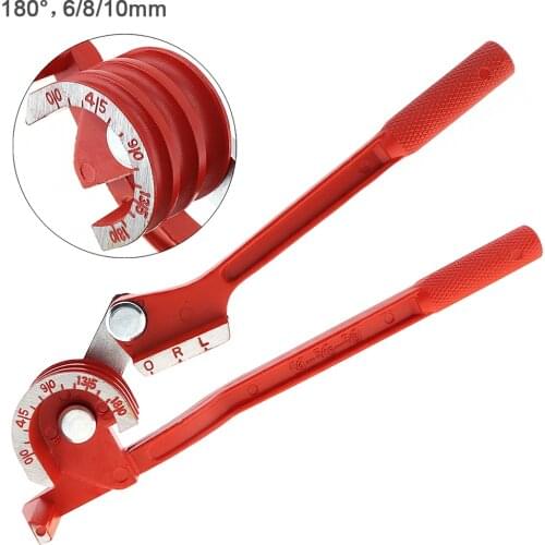 3 In 1 180 Tubing Pipe Bender 6/8/10mm Aluminum Copper Tube Manual Punching Plier Elbow Tool For Home Air Conditioning Tube