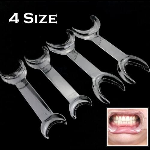 4PCS Double Head T-Shape Intraoral Cheek Lip Retractor Opener Dental Tool Orthodontic Teeth Mouth Material