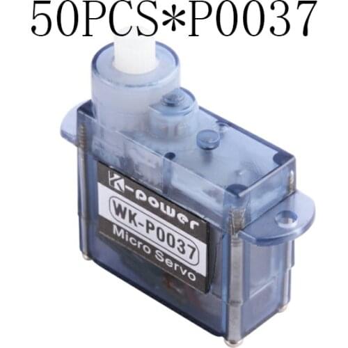 50PCS K-power P0037 3.7g / 0.85kg-cm/0.07sec Plastic Gear Coreless Micro Analog RC Servo for RC Airplane Remote Control Toys