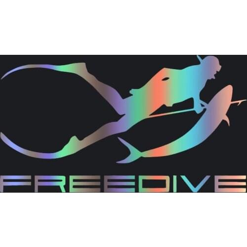 Free Dive Colored Car Stickers Styling Decals Funny Car Window Window Bodywork Vinyl Car Interior KK15*8cm