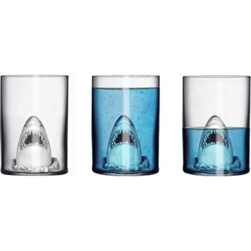 Double Wall Personality Funny Shark Glass Beer KTV Bar Sell Well Wine Glass Liquor Glass Beer Glass Wine Drinking Glasses