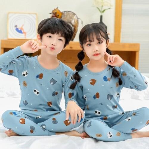 Kids Boys Sleepwear Baby Girl Clothes Winter Cotton Sets Children Homewear Pajamas for Boy Pyjamas Kids Nightwear Infant Pijimas