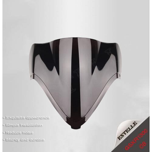 For Suzuki GSXR1300 GSXR 1300 2008 2009 2010 2011Black Windshield WindScreen Double Bubble