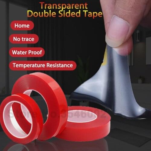 3M Super Strong Double Sided Adhesive Transparent Acrylic Adhesive Waterproof Tape No Traces Sticker For Car Double Faced Tape