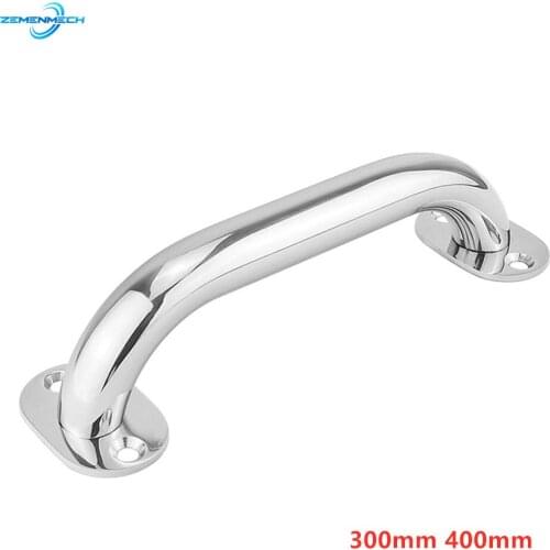 2PCS Marine Grade 316 Stainless Steel Grab Handle Door Handrail Grip Rail Grab Bar Handle Boat Hatch Yacht Marine Bathroom Door
