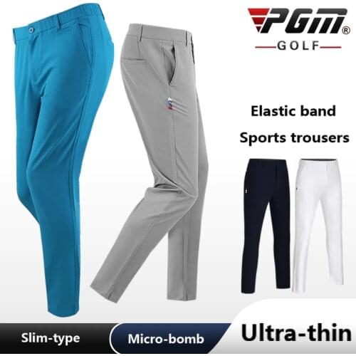 Mens Clothing Golf Long Pants Male Summer Breathable Quick-drying Trousers Waist Elastic Cante Ball Tee Slim Soft Comfortable