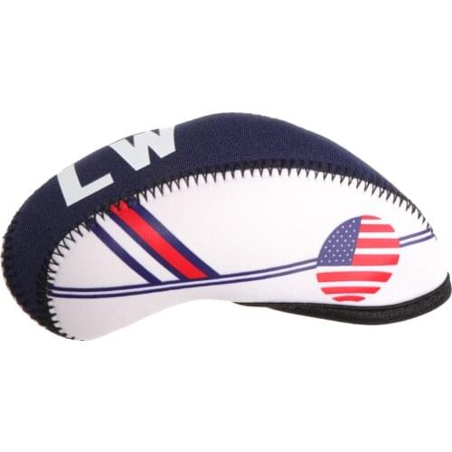 Soft 10Pcs Black Nylon Golf Club Cover Iron Head Covers 4-AW Set for Travel, , , , Etc