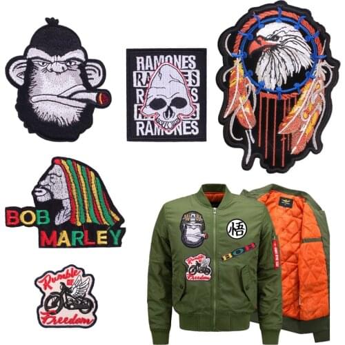 DIY Patches on Clothes Iron on Embroidered Patches for Clothing Custom Sticker Sew-on Patch Applique Badge Decor Stripes