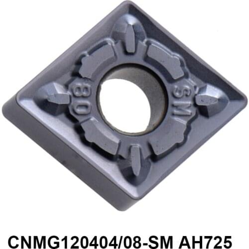 Original CNMG120404-SM AH725 CNMG120408-SM AH725 CNMG 120404 120408 Carbide Inserts Lathe Tools Tuning Cutter CNC
