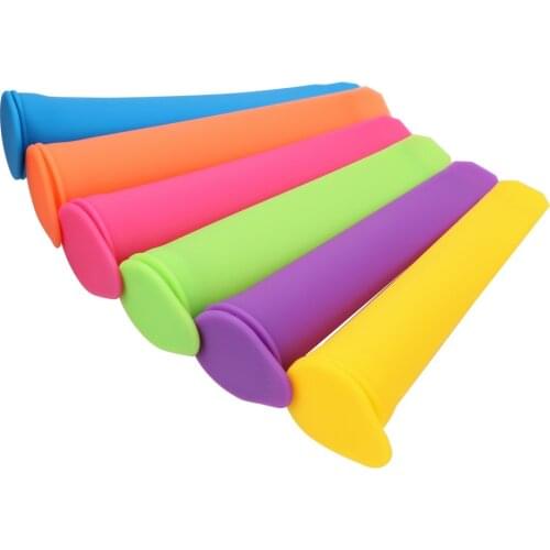 HOOMIN Silicone Ice Cream Molds Lolly Mould Kitchen Tools DIY Ice Stick Maker Summer Popsicle Maker Colorful