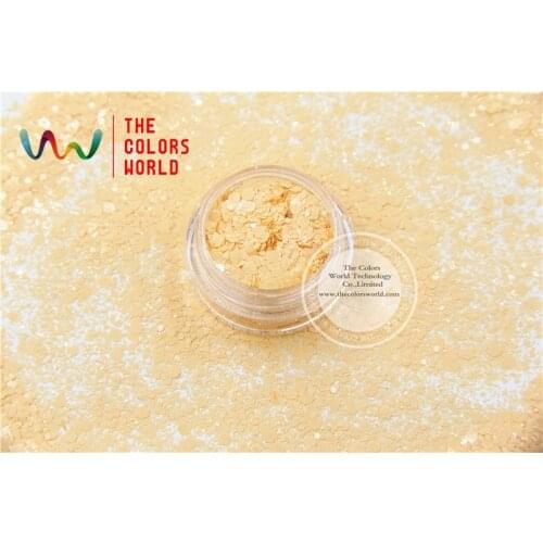 TCH303-H1 Light Orange Colors Mixed Hexagon Shape Solvent resistant Glitter Sequins for nail art nail gel DIY decoration