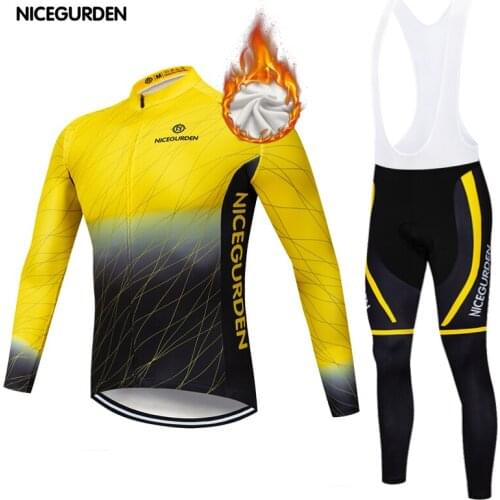 Warm and comfortable windproof cycling clothes sports equipment mountain biking long-sleeved suit rubber cushion bicycle jersey