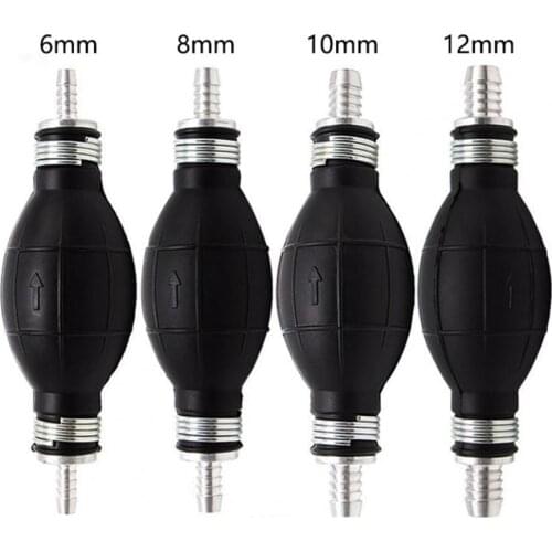 6/8/10/12mm Fuel Hand Pump Universal Petrol Oil Transfer Hand Primer High Durability One-way Valve Primer Bulb for Marine