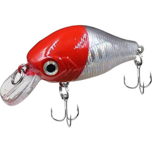 1pcs 6cm 8g Crank Fishing Lure Wobbler Floating Artificial plastic Hard Bait Trout Crank Perch bait Bass Fishing Tackle