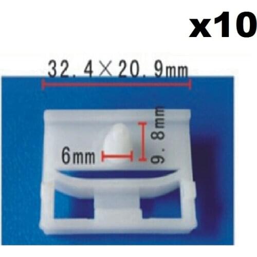 10x PANEL DOOR SILL MOULDING CLIPS RETAINERS FOR BMW e36, e46, e90, e91 51718184574