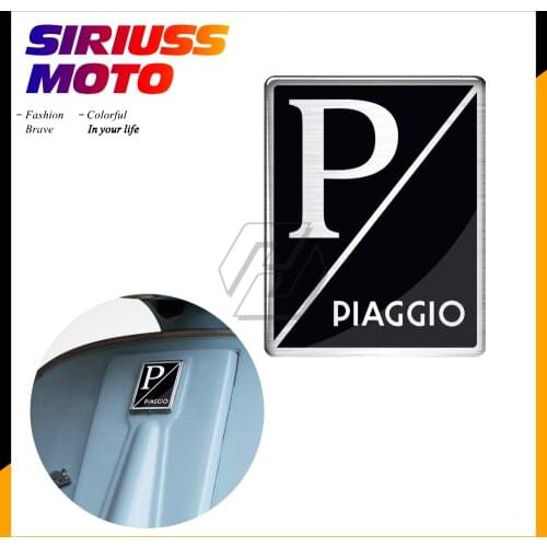 3D Black Motorcycle Decal Replace Logo Case for PIAGGIO VESPA GTS GTV LX LXV 125 250 300 Ie Super