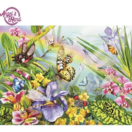 5D DIY Diamond Painting Butterfly Embroidery Full Square Diamond Cross Stitch Rhinestone Mosaic Painting Decor Gift