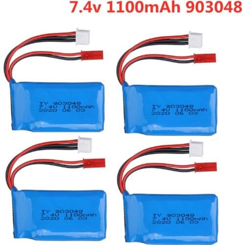 7.4v 1100mah 903048 lipo battery For Wltoys V353 A949 A959 A969 A979 K929 1/18 RC Cars Helicopters Boats Spare Parts