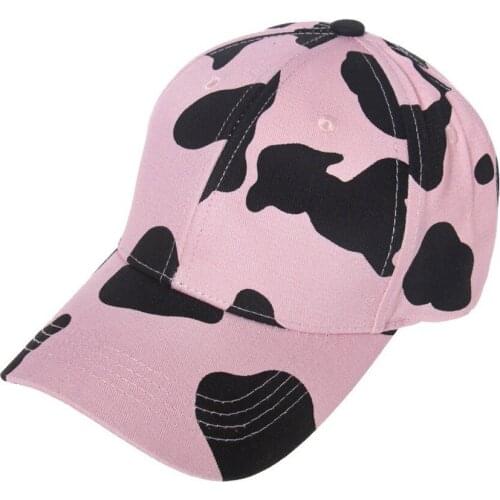 Spring Cotton Baseball Cap for Men Women Summer Striped Cow Casual Snapback Hat Street Style Hip Hop Hats Outdoor Dad Hats
