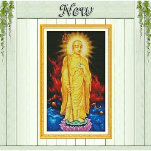 Bodhisattva Buddhism decor painting counted printed on canvas DMC 11CT 14CT Chinese Cross Stitch kits needlework embroidery Sets