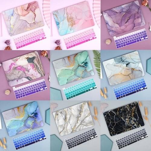 For MacBook Air 13 inch Case 2020 A2179 A2337 Marble Plastic Hard Cover for Macbook Air Pro Retina 11 12 13.3 15 16" A2338 A2289