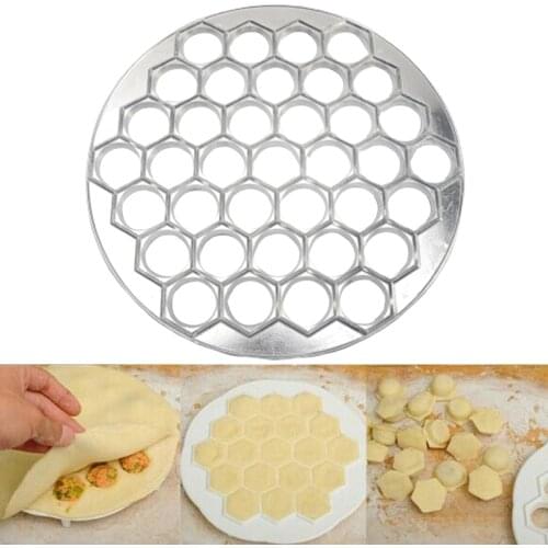 Aluminum Alloy 37 Holes Dumpling Mold DIY Kitchen Pastry Utensil Large Metal Easy Maker Baking Stuffing Press Ravioli Making