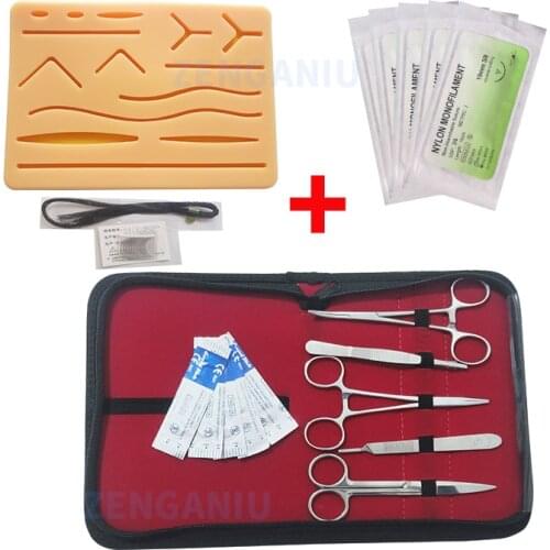 Surgeon Surgical Sutures Kit Medical Tools Sutura Quirurgica Material For Teaching Medicine Nurse Student Need Practice Pad