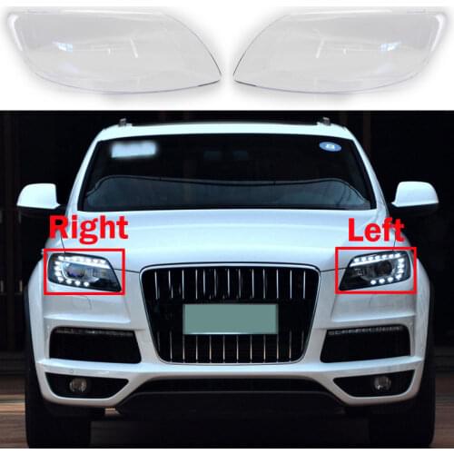 Auto Headlamp Caps For Audi Q7 2006-2015 Car Front Headlight Cover Lampshade Lampcover Head Lamp Light Glass Lens Shell