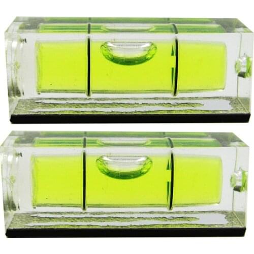 100pcs Magnetic Fhote Frame Level Square Spirit Level Bubble TV leveling Size 29x10x11mm