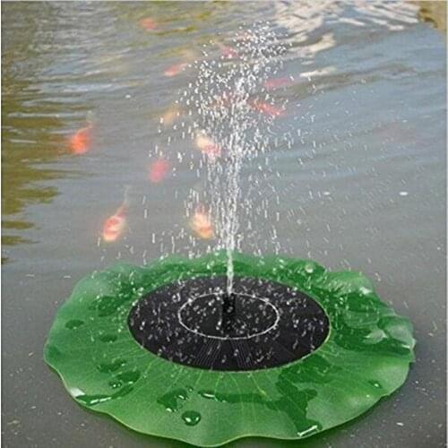 Mini Solar Powered Fountain 1.4W Lotus-Shaped Solar Power Fountain Pump, 7V Waterproof Solar Water Pump for Yard and Garden