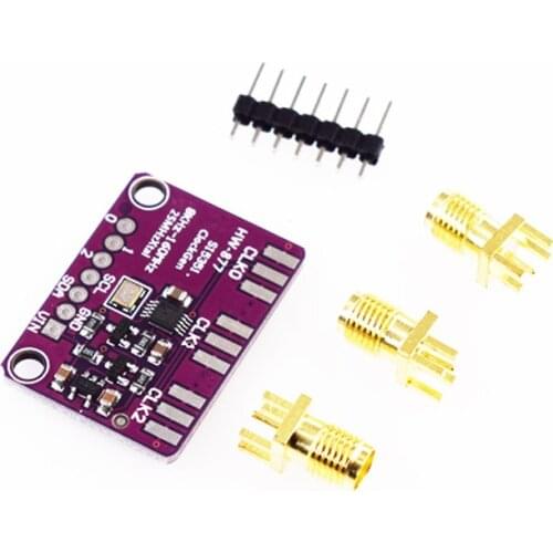 DC 3V 5V SI5351 SI5351A I2C Clock Signal Generator Module High Frequency Signal Square Wave Frequency 8KHz-160MHz For Arduino