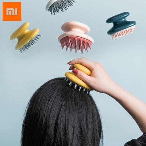 Xiaomi Jordan&Judy Silicone Head Hair Washing Comb Body Massager Brush Scalp Massage Brush Body Shower Brush Bath Spa Slimming