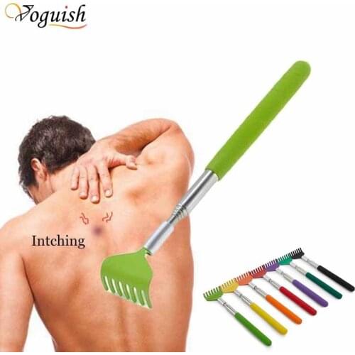 Stainless Steel Claw Back scraper Telescopic Retractable Back Scratcher Extendible Body Massage Hackle Itch Stick Health care