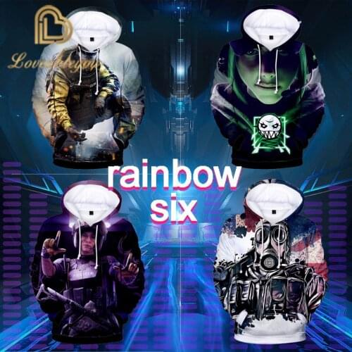 3d Hoodies Men Women Rainbow Six Siege Sweatshirts Hoodie Printed Sweatshirt Casual Boys and Girls Clothing Hoody Tops