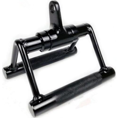 360° Rotatable Gym Fitness T-bar For Pulley Cable Machine Rowing Machine V-Bar Biceps Triceps Back Muscle Workout Row Handle