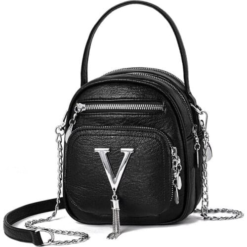 Good Quality Chain Strap 2020 Women PU Leather Handbags Famous Brand Designer Ladys Shoulder Crossbody Handbag Female Bags