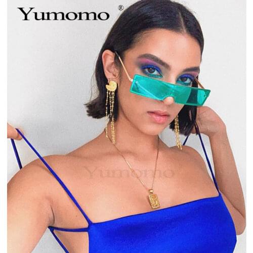 Trend Rectangle Sunglasses Women Brand Designer Fashion Black Red Clear Lens For Sexy Female Retro Eyewear UV400 Oculos De Sol