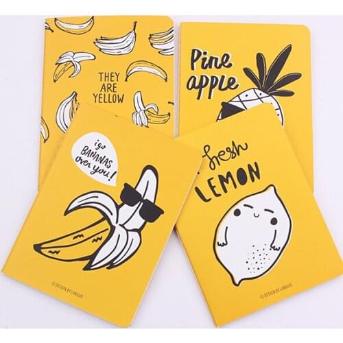1PC 64K Cute Cool Fruit Series Notebooks 48 Pages Notepad Journal Student Diary Office Stationery Supplies (ss-1709)