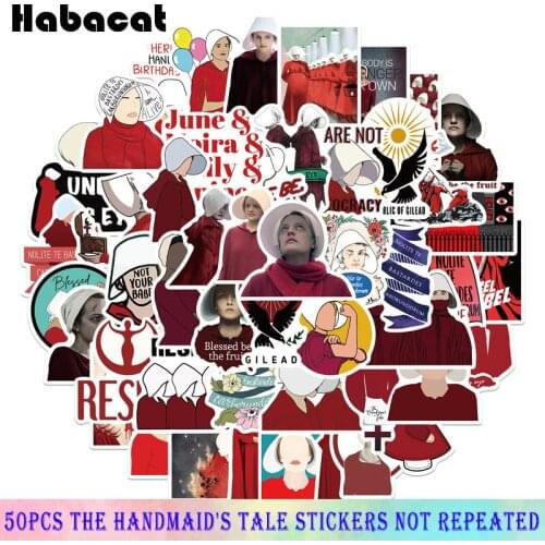 10/50PcsPack TV Show Feminist The Handmaids Tale Stickers For Laptop Skateboard Bicycle Printer Phone Handmade Album Scrapbook