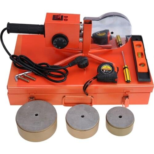 1500W AC220V 75-110mm 4" PPR PVC PB PE Water Pipe Dual Temperature Control Heat Weld Melt Machine Socket Fusion Welder Set