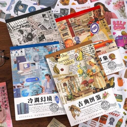20pcs/1lot Kawaii Stationery Stickers Modern Memories Decorative Mobile Stickers Scrapbooking DIY Craft Stickers