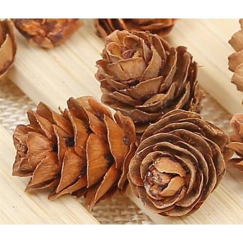 20PCS New Wooden Natural Pinecone Christmas Tree Hanging DIY 3D Vivid Pine Cones Ornaments Party Christmas Decor Home Decors