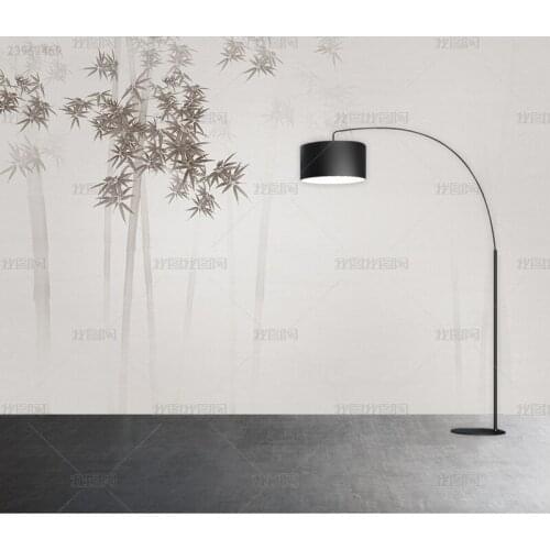 3D new Chinese ink bamboo flower and bird mural living room TV ink bamboo background wall mural study mural papel DE parede