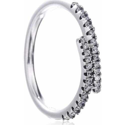 Ajax 925 Sterling Silver Simple Style Charm Fashion Sparkling Elegant Engagement/Wedding Rings The Perfect Gifts For Women